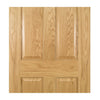 Oxford American White Oak Veneer Panel Staffetta Twin Telescopic Pocket Doors - Prefinished