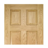 Oxford American Oak Panel Absolute Evokit Double Pocket Door Detail - Prefinished