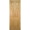 Single Sliding Door & Arrowhead Black Track - Oxford American Oak Veneer Panel Door - Prefinished