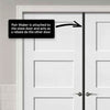 Greenwich Black Primed Internal Door Pair - Clear Glass