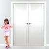 Simpli Double Door Set - Palermo Flush Door - White Primed