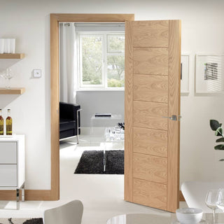 Image: bespoke palermo oak door panel effect prefinished