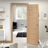 Bespoke oak flush modern door