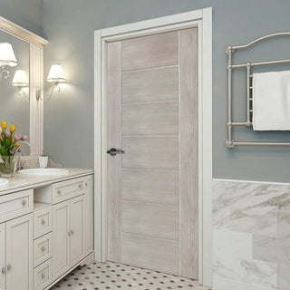 Image: Mode Palermo Internal Door - White Grey Laminate - Prefinished