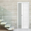 Palermo Flush Single Evokit Pocket Door - Primed