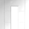 Bespoke Thrufold Palermo 1L White Primed Glazed Folding 3+2 Door