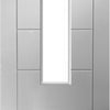 Bespoke Palermo 1L White Primed Glazed Door Pair