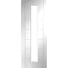 Bespoke Thruslide Surface Palermo 1L - Sliding Door and Track Kit - White Primed