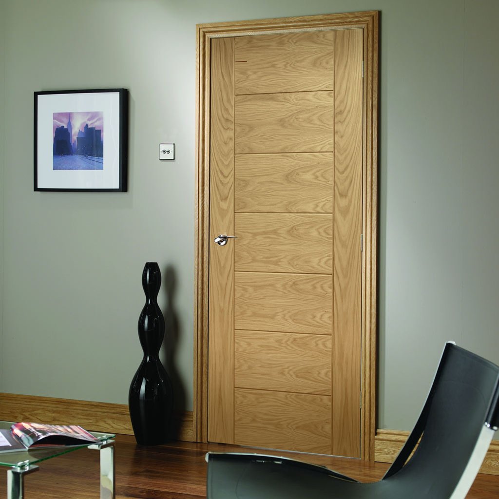 Bespoke Palermo Oak Fire Door - 1/2 Hour Fire Rated