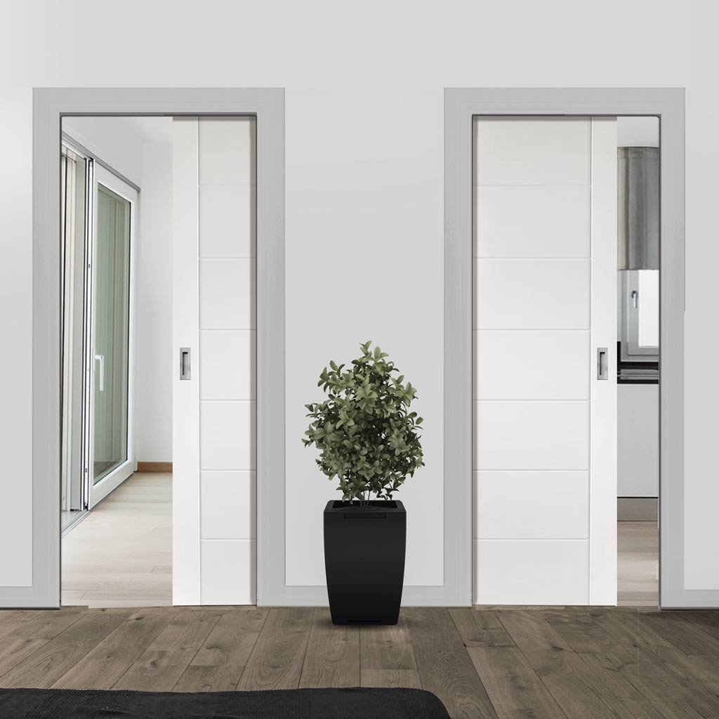 Palermo Unico Evo Pocket Doors - Primed