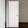 Bespoke Pamplona White Primed Flush Fire Internal Door - 1/2 Hour Fire Rated