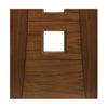 Walnut veneer glazed interior door