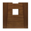 Pamplona Walnut Prefinished Door Pair - Clear Glass