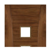 Pamplona Walnut Prefinished Door Pair - Clear Glass