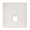 Pamplona White Primed Flush Door Pair - Clear Glass