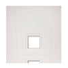 Pamplona White Primed Flush Door Pair - Clear Glass