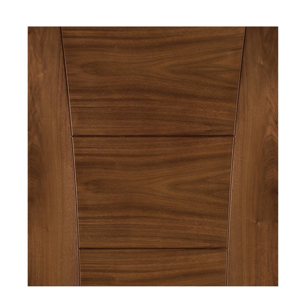 Pamplona Walnut Veneer Staffetta Twin Telescopic Pocket Doors - Prefinished
