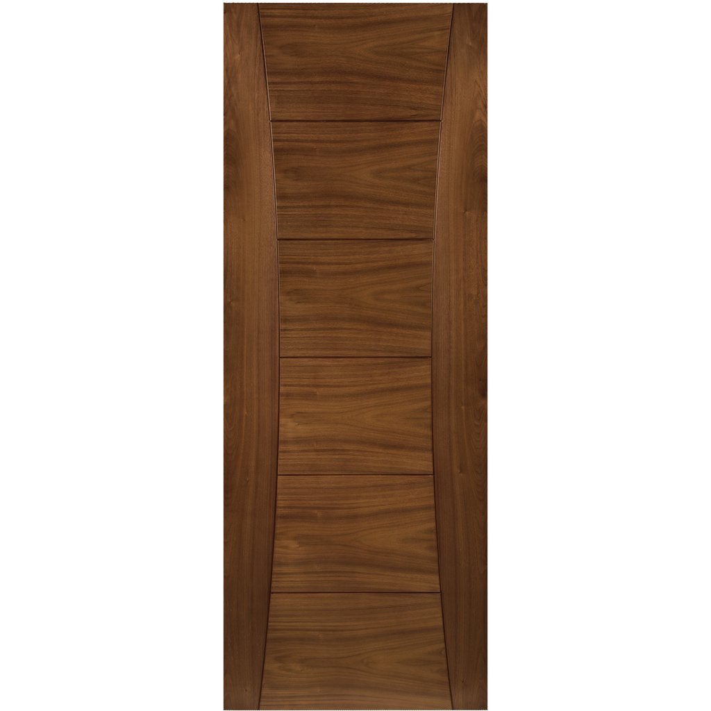Pamplona Walnut Prefinished Fire Door Pair - 1/2 Hour Fire Rated