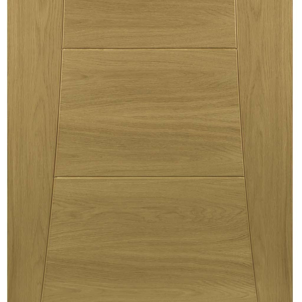 Three Folding Doors & Frame Kit - Pamplona Oak Flush 3+0 - Prefinished
