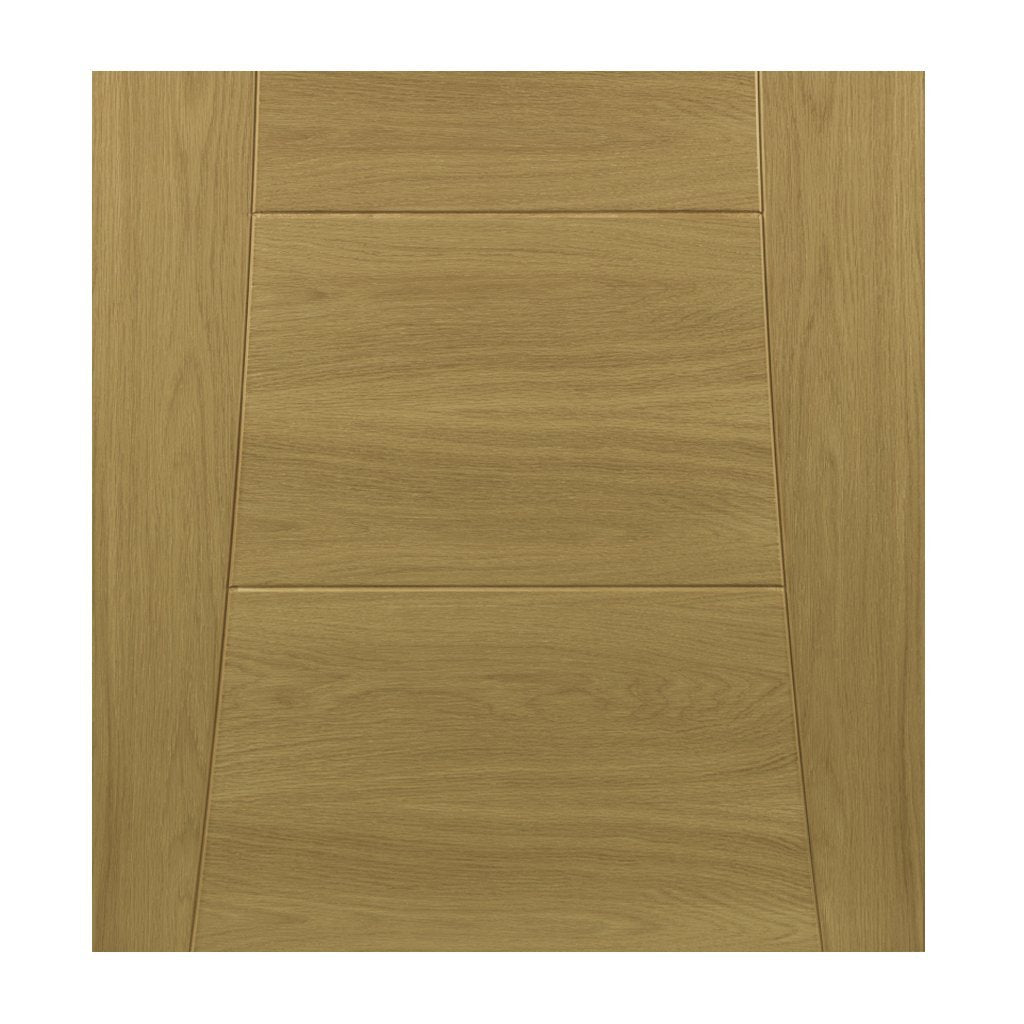 Pamplona Oak Flush Single Evokit Pocket Door Detail - Prefinished