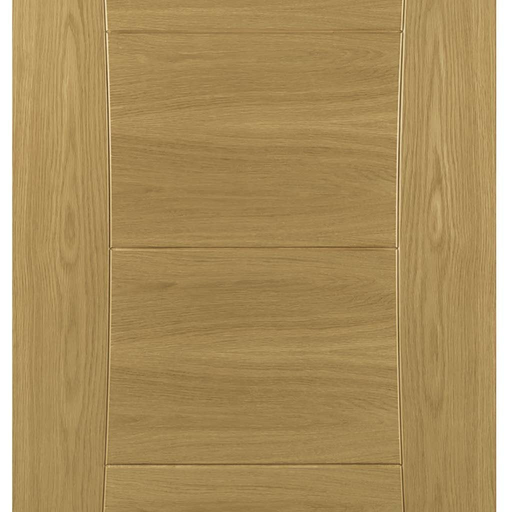 Three Folding Doors & Frame Kit - Pamplona Oak Flush 3+0 - Prefinished