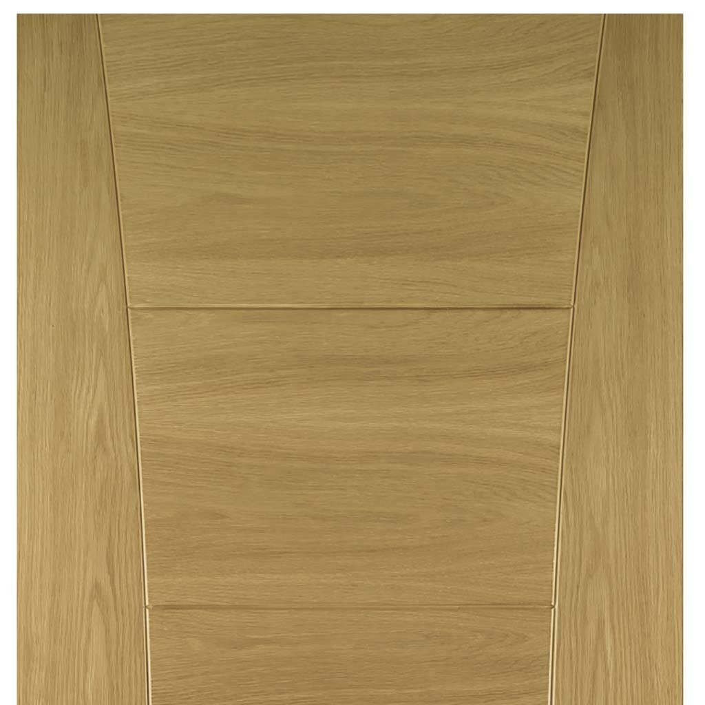 Two Folding Doors & Frame Kit - Pamplona Oak Flush 2+0 - Prefinished