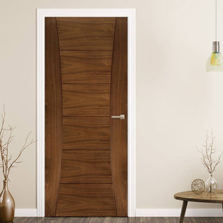 Image: Pamplona Prefinished Walnut Door from Deanta UK