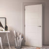 Pamplona White Primed Flush Door from Deanta UK