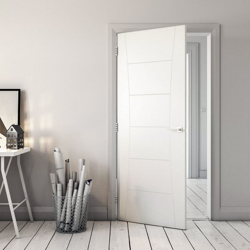 Bespoke Pamplona White Primed Flush Internal Door