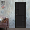 Handmade Eco-Urban Cairo 6 Panel Door DD6419 - Black Premium Primed