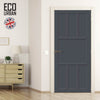 Handmade Eco-Urban Queensland 7 Panel Door DD6424 - Dark Grey Premium Primed