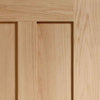 Bespoke Malton Oak Glazed Double Frameless Pocket Door Detail - No Raised Mouldings