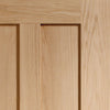 Bespoke oak veneer interior door