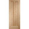 Bespoke Malton Oak Glazed Double Frameless Pocket Door Detail - No Raised Mouldings
