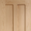 Bespoke oak veneer interior door