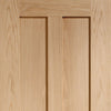 Novara Oak 2 Panel Evokit Pocket Fire Door Detail - 1/2 Hour Fire Rated