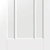 Double Sliding Door & Wall Track - Worcester 3 Panel Doors - White Primed