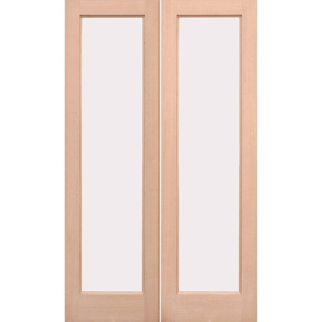 EXTERIOR Hemlock Full Pane Door Pair - Fit Your Own Glass