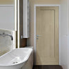 Prefinished Bespoke Pattern 10 - 1 Panel Oak Fire Door - Choose Your Colour