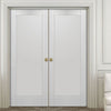Bespoke Pattern 10 Fire Door Pair - 1/2 Hour Fire Rated - White Primed