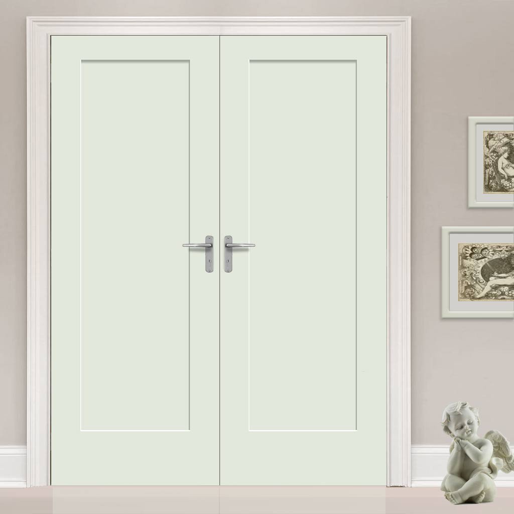 Prefinished Bespoke Pattern 10 Style Panel Door Pair - Choose Your Colour