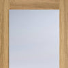 Bespoke Full Pane Oak Door Pair - Clear Glass