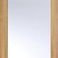 Bespoke Full Pane Oak Door Pair - Clear Glass