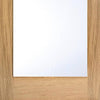 Bespoke Full Pane Oak Door Pair - Clear Glass