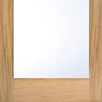 Bespoke Full Pane Oak Door Pair - Clear Glass
