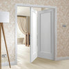 Two Folding Doors & Frame Kit - Pattern 10 Style Panel 2+0 - White Primed