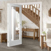Bespoke Thrufold Pattern 10 1L White Primed Glazed Folding 2+0 Door