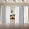 Bespoke Thrufold Pattern 10 1P White Primed Folding 3+2 Door