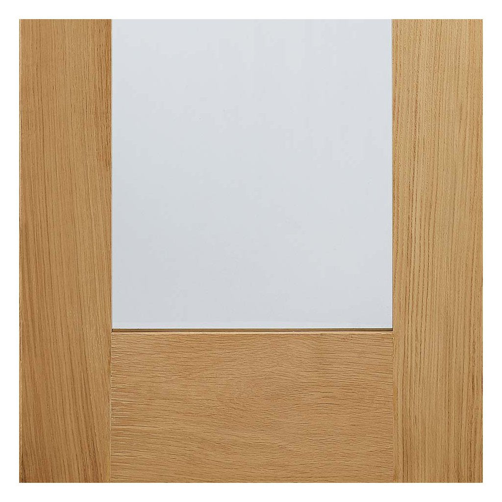 Pattern 20 Oak Door Pair - Clear Glass