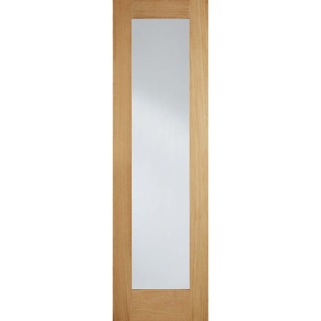 Pattern 20 Oak Door Pair - Clear Glass